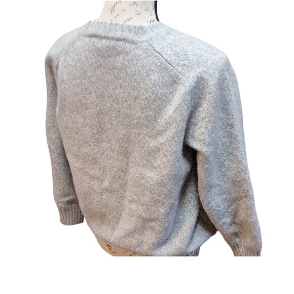 Bluemarine Womens Uomo Wool Crew Neck Sweater XL Gray Made in Italy Academia - Picture 4 of 7